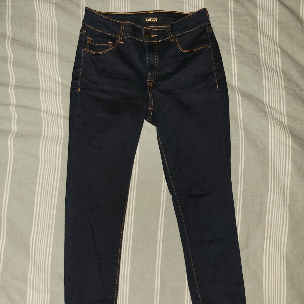 Refuge Dark Wash Skinny Jeans